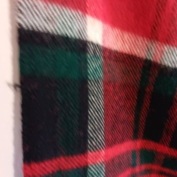 Troy Leisure Blanket Wool Blend Red Plaid Fringe NOS USA Made No 2 1/2 B 3517 - Picture 16 of 16